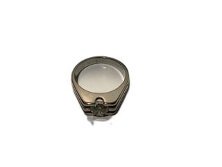 anillo oro 18k con piedra con diamante