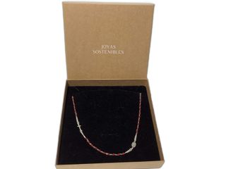 collar plata 925mm con piedra con circonita 28cm