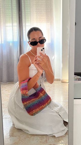 Bolso crochet multicolor