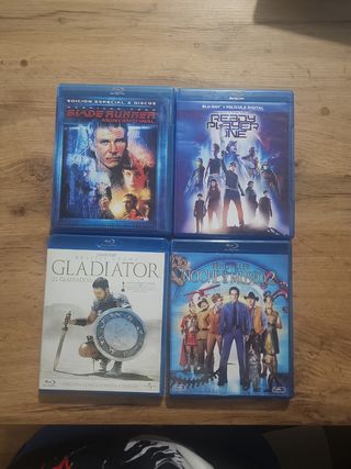 4 Blu-rays: Blade Runner, Ready Player One, Gladia