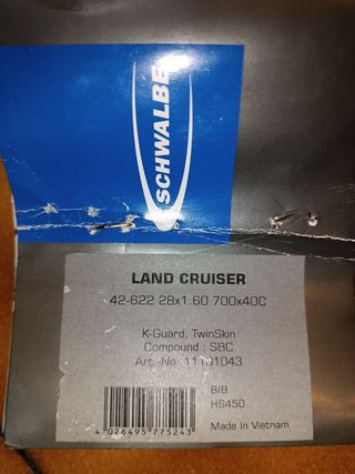 Cubiertas Schwalbe Land Cruiser 
700x40c