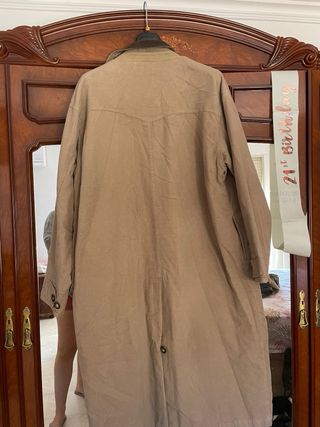 Chaquetón largo NEXT beige/marrón