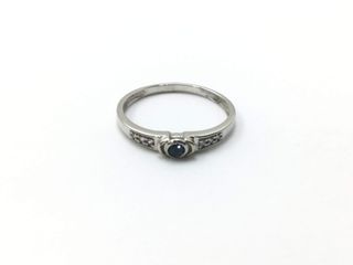 anillo oro 18k con circonita t. 14,5 (17,36 mm)