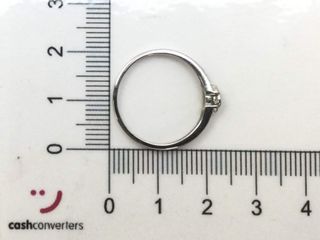 anillo oro 18k con circonita t. 14,5 (17,36 mm)