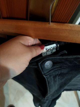 Shorts vaqueros negros
