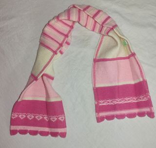 Bufanda Prenatal niña rosa-blanca