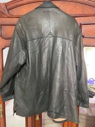 Chaqueta cuero Munper verde oliva
