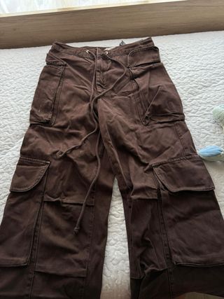Pantalones Cargo Zara Marrones Limited Edition