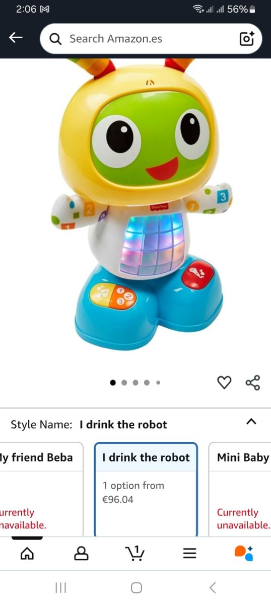 Muñeco robot Fisher-Price Mi Amiga Beba (español)