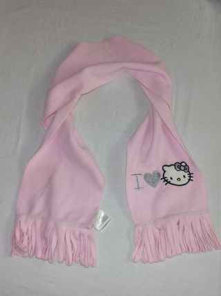 Bufanda Hello Kitty rosa niña