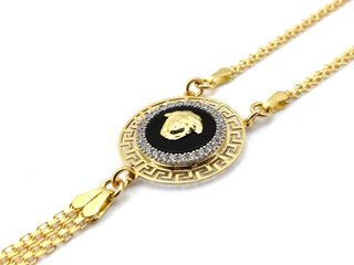 manita oro 18k con piedra con circonita