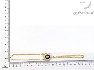 manita oro 18k con piedra con circonita