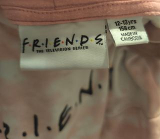 Sudadera Friends tie-dye rosa
Talla  11 a 12 años 