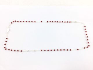 collar plata 925mm con piedra con circonita 28cm 