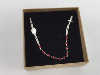 collar plata 925mm con piedra con circonita 28cm 