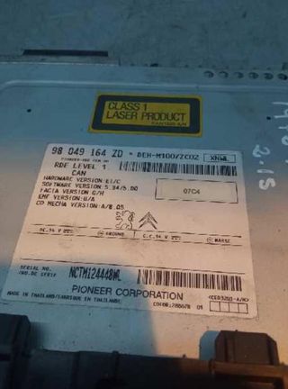 Peugeot 197897 98049164zd sistema 208 - 1.4 hdi mt