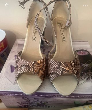 Sandalias Pitillos serpiente