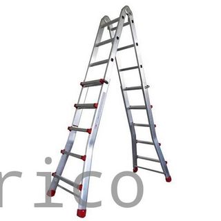 Escalera Telescópica Aluminio 6+6 Pestaña