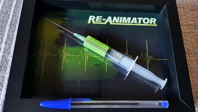 Cuadro Re-animator con luz UV y sonido