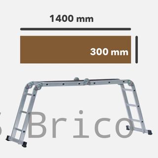 Escalera Multiflex Aluminio Profesional 4x3 Peldaños