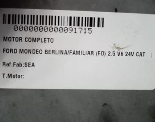 Ford sea motor mondeo berlina/familiar (fd) 91715