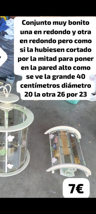 2 lámparas - Techo y pared - Blancas