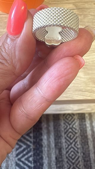 Anillo Tous Mesh Amazonita Plata
