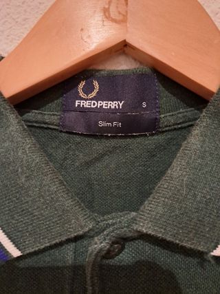 Polo Fred Perry verde bosque talla S