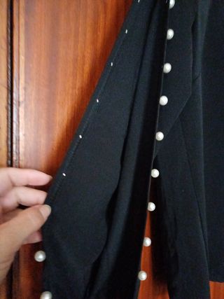 Blusa nera perle - Tg.M