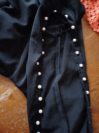 Blusa nera perle - Tg.M