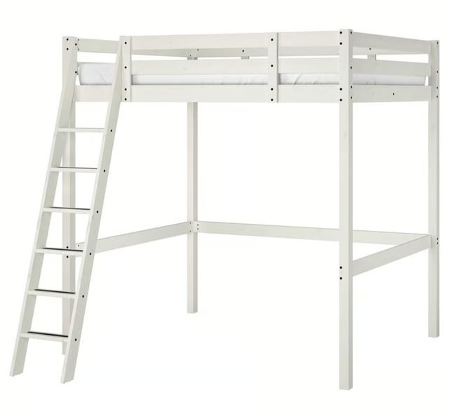 Cama alta IKEA STORA Negra