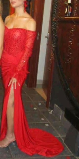 Vestido rojo boda gitana