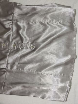 Blusa satinada plata talla M Susana-Eva