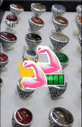 15 Piedras Ónix | Anillo