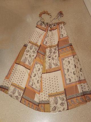 Vestido largo Zara estampado S