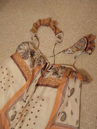 Vestido largo Zara estampado S