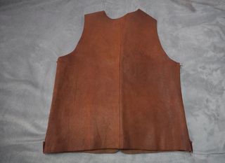 Chaleco piel Hovana vintage