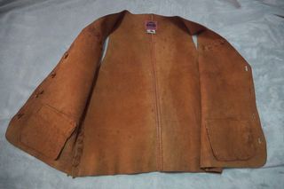 Chaleco piel Hovana vintage