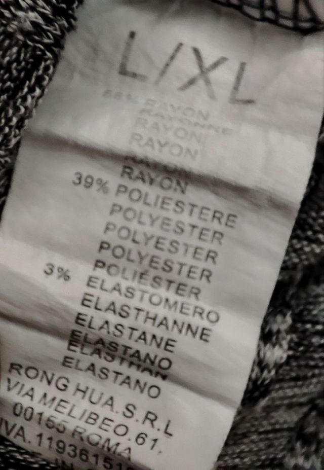 Abito in maglia autunnale grigio taglia L XL fashion texture