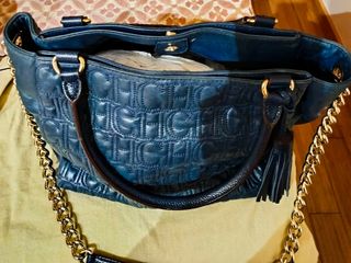Bolso Carolina Herrera azul marino