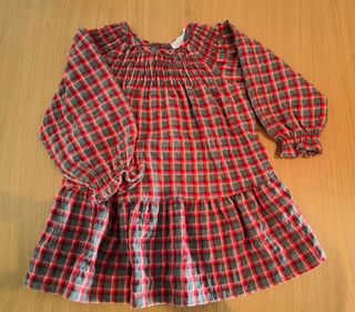 Vestido cuadros Zara 9-12m