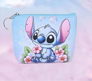 Monedero Stitch: Azul y Rosa
