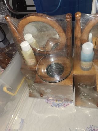 Juego tocadores vintage madera
