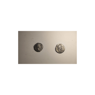 2 denarios romanos de plata auténticos raros