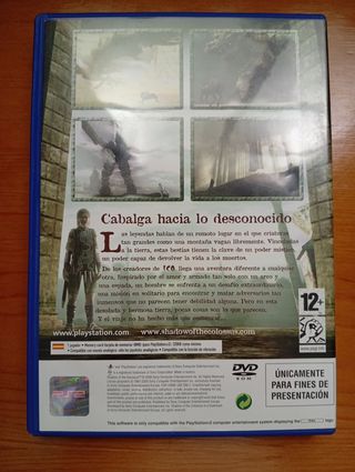 Versión promo Shadow of the Colossus PS2 PAL Esp.