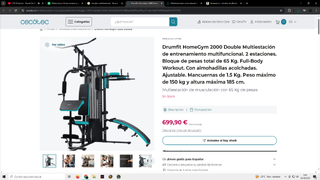 Multiestación Cecotec HomeGym 2000