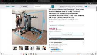 Multiestación Cecotec HomeGym 2000