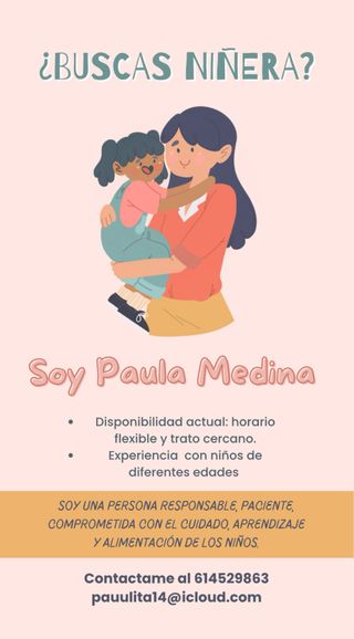 niñera , cuidado de niños