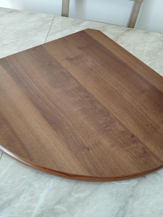 Mensola angolare in legno marrone ripiano 