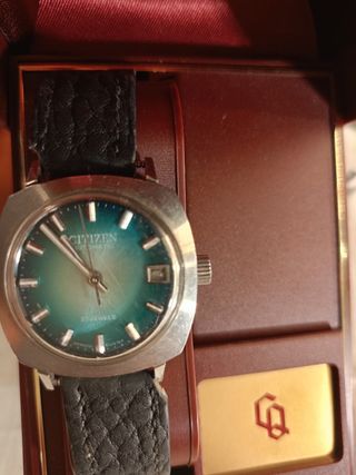 Reloj Citizen vintage verde funciona
